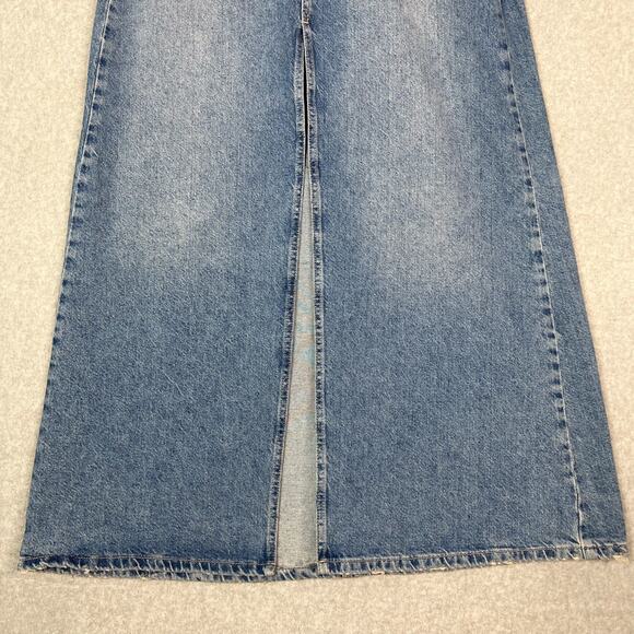 Free People We The Free Size 4 Come As You Are Denim Maxi Skirt in Sapphire Blue - Picture 4 of 10